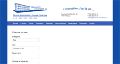 Desktop Screenshot of gerances-foncieres.ch